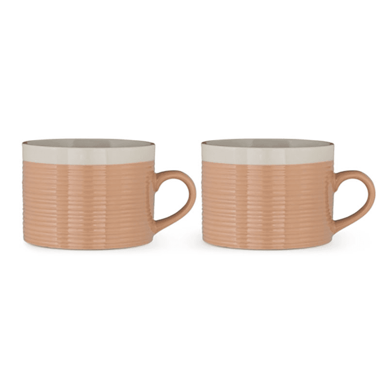 Kai Set of 2 Mugs, 350ml, Terracotta