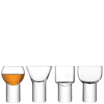 Image showing the Boris Set of 4 Liqueur Glasses, 60 - 90ml, Clear product.