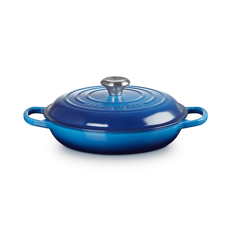 Signature Cast Iron Shallow Casserole, 26cm, Azure