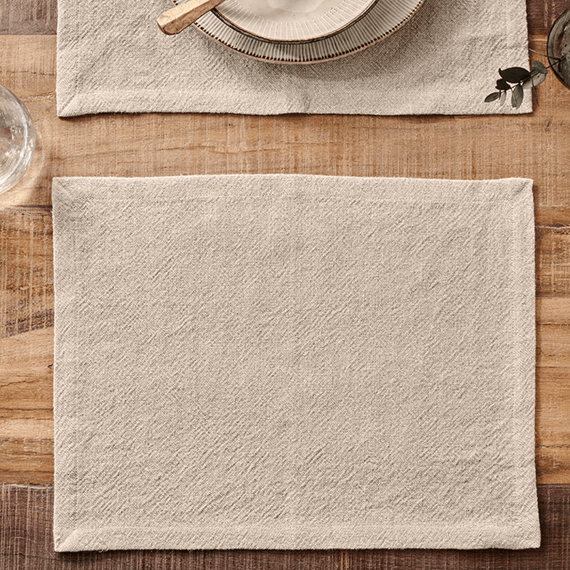 Sanee Set of 2 Placemats, L32 x W49cm, Natural