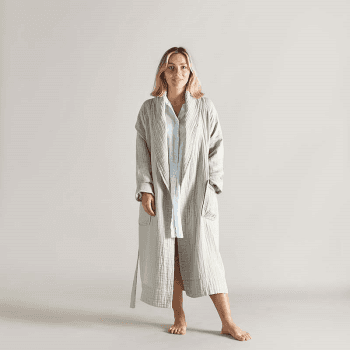 Image showing the The Dream Cotton Robe, Extra Small, Clay product.