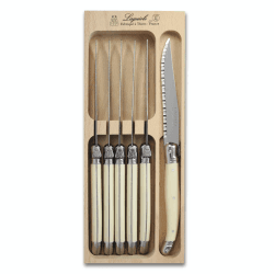 Image showing the Steak Knife Set, Ivory Handle, Set of 6 product.