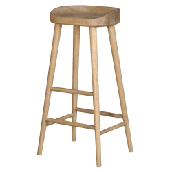 Image showing the Farmhouse stool, 82 x 42 x 36cm, Weathered Oak product.