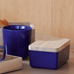 Image showing the Collective Butter Dish, Cobalt product.