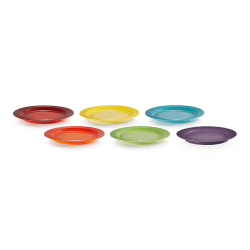 Image showing the Set of 6 Vancouver Diner Plate, 27cm, Rainbow product.