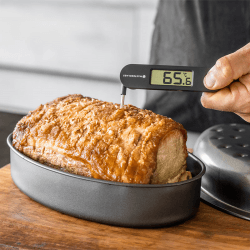 Image showing the Folding digital thermometer, 12 x 3 x 2cm, Black product.