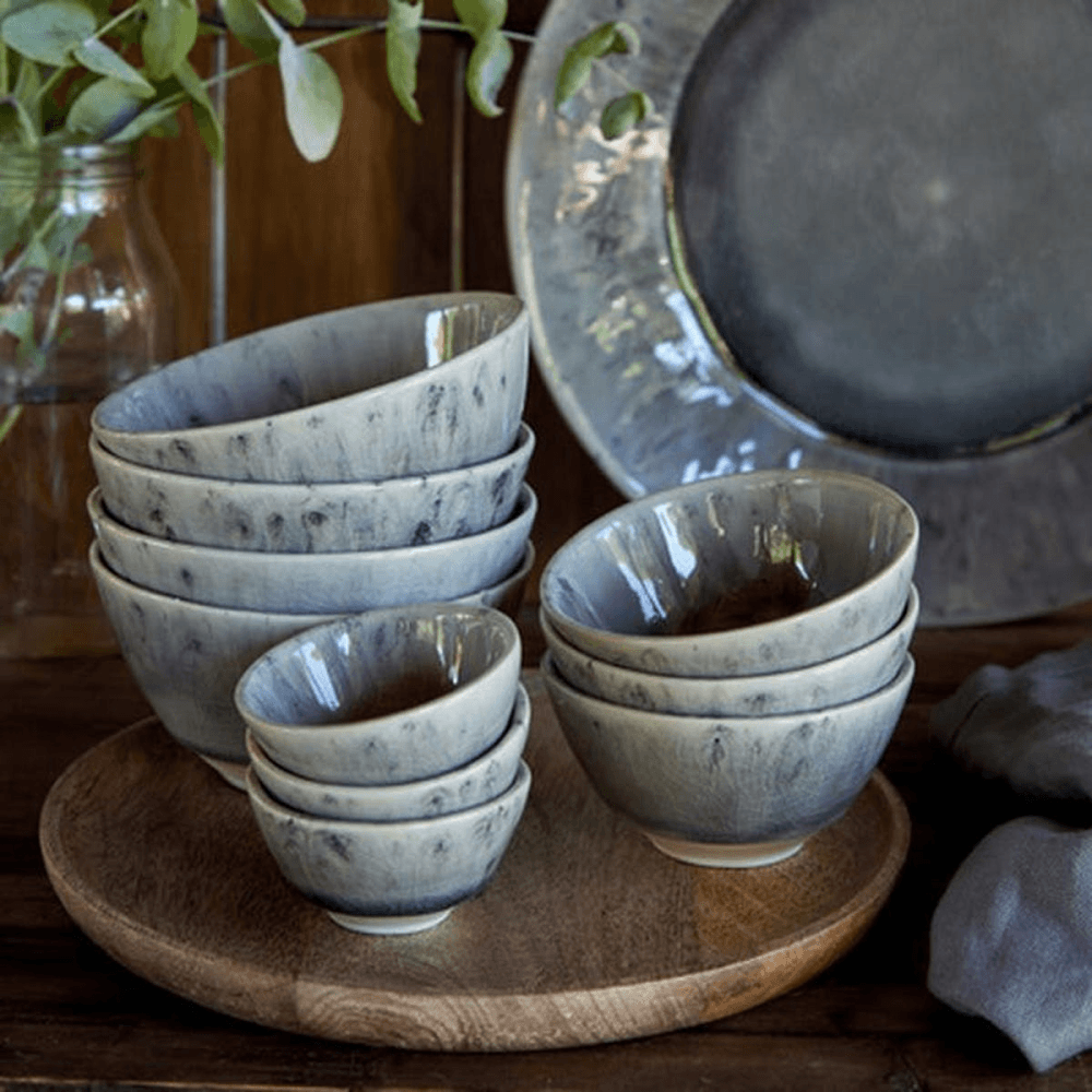 Madeira Set of 6 soup/cereal bowls, 14cm, grey