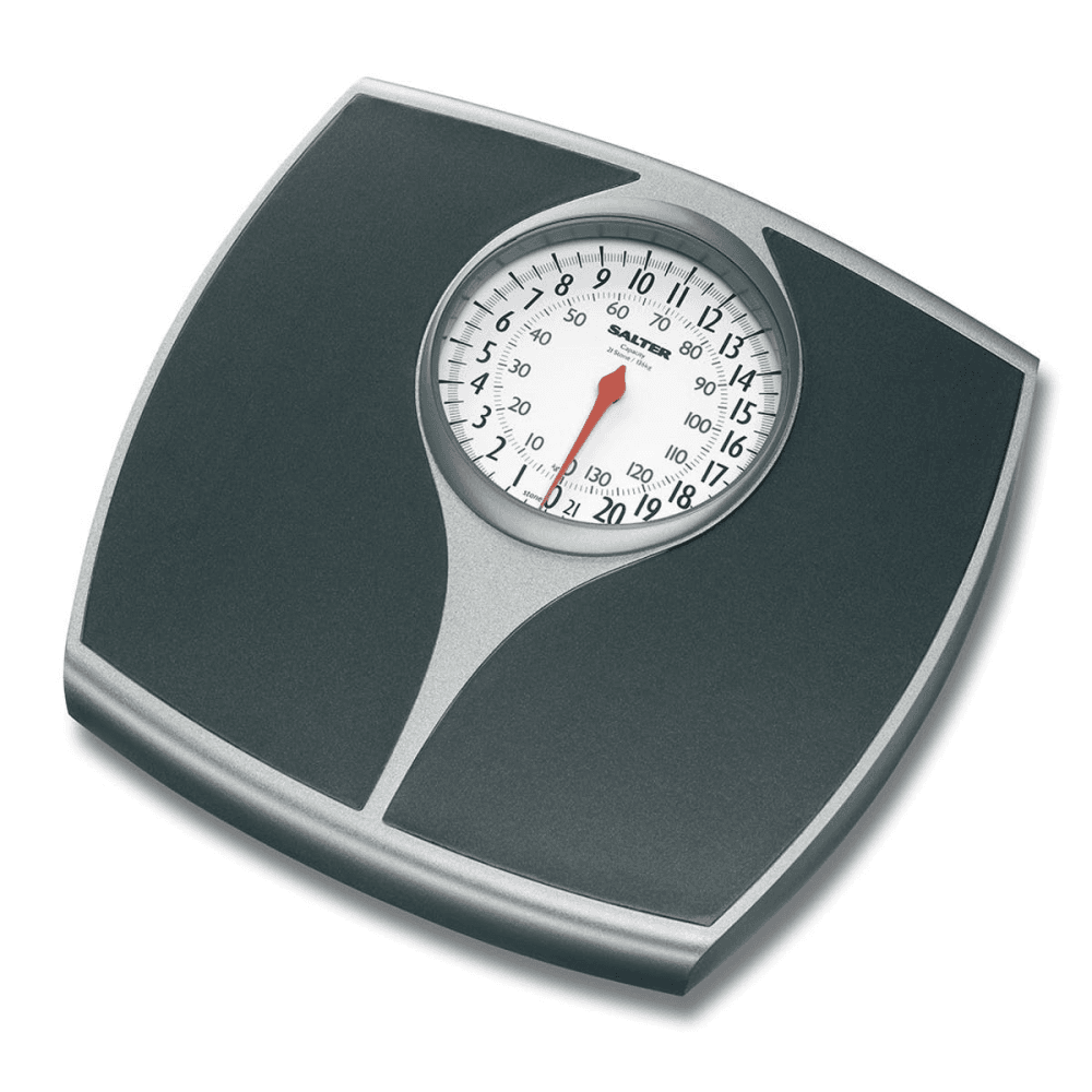 Speedo Dial bathroom scales, Black & Silver