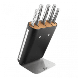Image showing the Ukon 6 Piece Knife Block Set, Silver product.