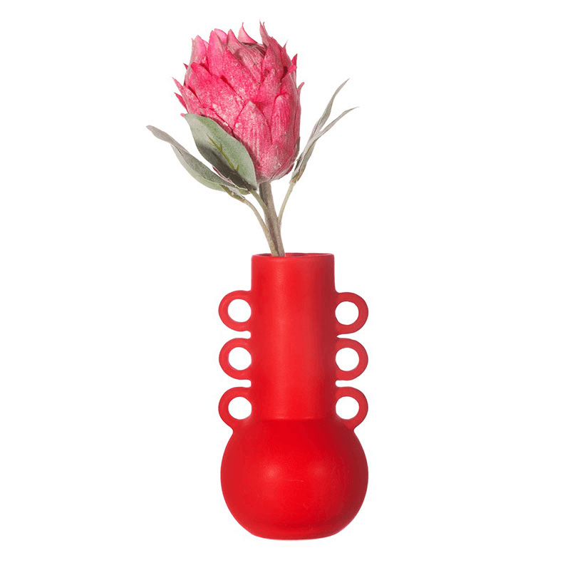 Amphora Vase, H20cm, Lipstick Red