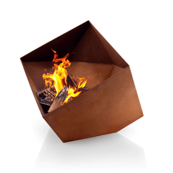 Image showing the FireCube Outdoor Fireplace, 45 x 45cm, Brown product.