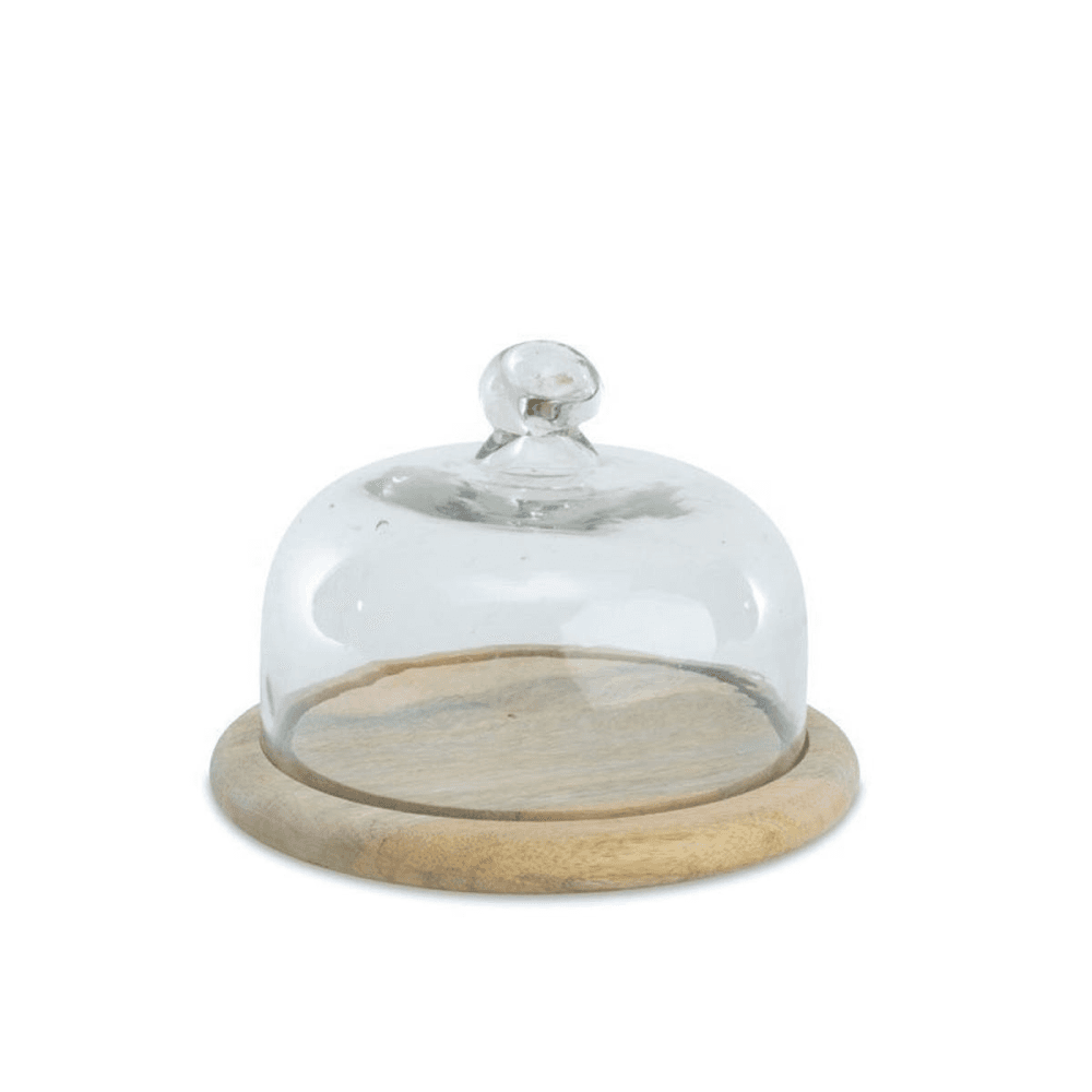 Recycled Bell dome - small, H14 x D19.5cm, Clear Glass