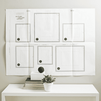 Image showing the Picture Gallery Small wall photo frame set, white product.