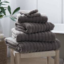 Image showing the Hydrocotton Bath towel, 70 x 125cm, Slate product.