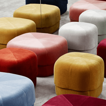 Image showing the Circus Small Pouf  D46cm x H40cm Light Blue, Light Blue product.