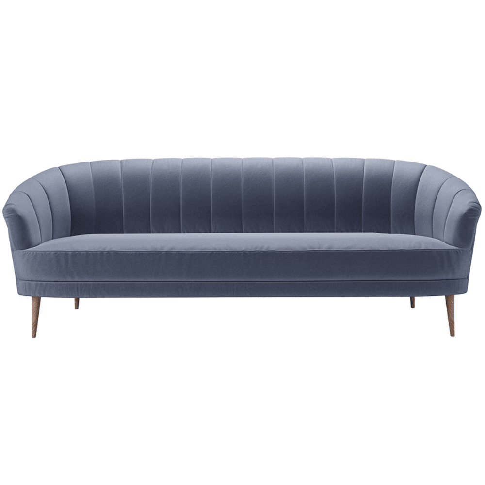 Harper, 3 Seater Sofa, Sapphire, Sapphire
