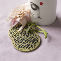 Image showing the Fortuny Set of 4 coasters, 10cm, Venise product.