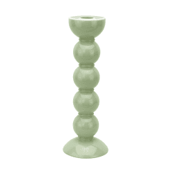 Image showing the Bobbin Candlestick, H24cm, Sage product.