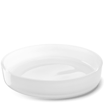 Image showing the Collective Low Glass Bowl, D35cm, White product.
