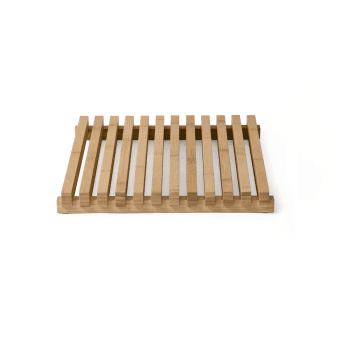 Image showing the Arena Slatted shower mat, H5 x W42.5 x D38cm, Bamboo product.