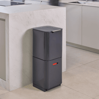 Image showing the Totem Compact Waste & recycling bins, 40L, Graphite product.