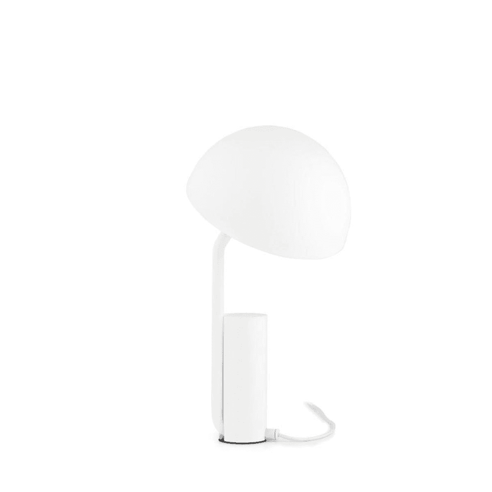 Cap Table Lamp D28 x H50cm White, White