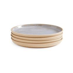 Image showing the Minerals Set of 4 Side Plates, D21.5cm, Aqua product.