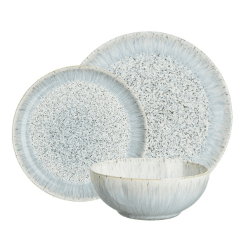 Image showing the Halo Speckle 12 piece breakfast set, White/Grey product.