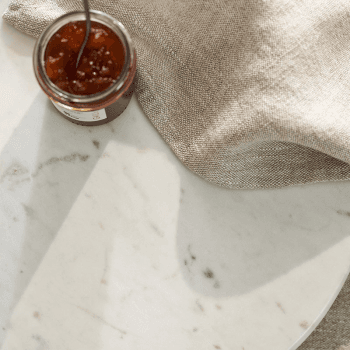Image showing the Marble Lazy Susan, D32cm, White product.