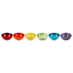 Image showing the Rainbow Cereal Bowls, Set of 6 product.