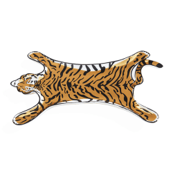 Image showing the Tiger Stacking Tray, 18 x 12cm, Gold product.