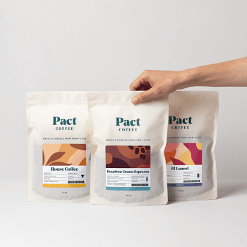 Image showing the £25 Pact Coffee Gift Voucher product.