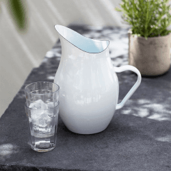 Image showing the Water pitcher, white/enamel product.