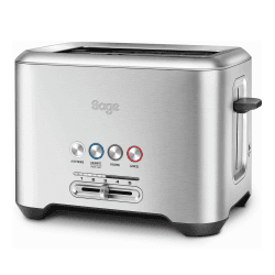 Image showing the The Bit More 2 slice toaster, stainless steel product.