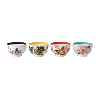 Image showing the Wonderlust Set of 4 tea bowls product.