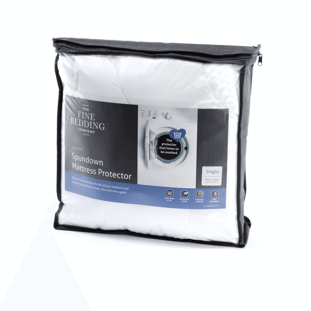 Spundown King Mattress Protector, White