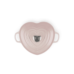 Image showing the Signature Cast Iron Heart Casserole, Shell Pink product.
