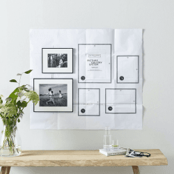 Image showing the Fine Black Gallery Set of 6 frames, Black product.