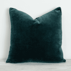 Image showing the Unari Velvet Cushion, 50 x 50cm, Pine product.