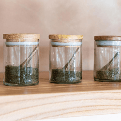 Image showing the Izaan Set of 3 Spice Jars, 190ml, Clear product.