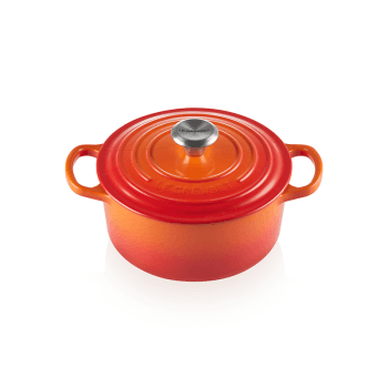 Image showing the Signature Cast Iron Round casserole, 24cm - 4.2 litre, Volcanic product.