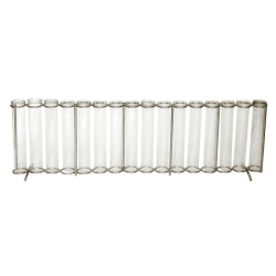 Image showing the Linear Test Tube Vase, H15 x L50cm, Silver product.