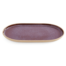 Image showing the Minerals Oval Platter, L35 x W19cm, Amethyst product.