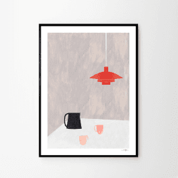 Image showing the Orange Pendant - Ana Frois Art print, H40 x D30cm, Multi product.