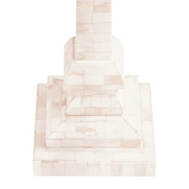 Makalu Bone Table Lamp, H46cm, White