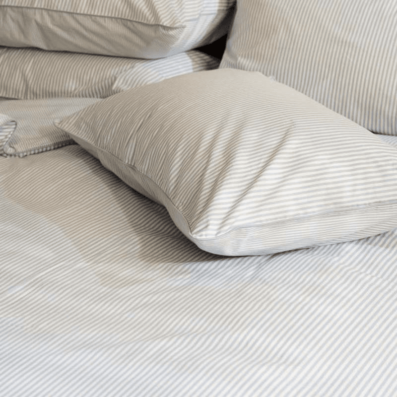 The Stripe 200 Thread Count Duvet Cover, King, Blue