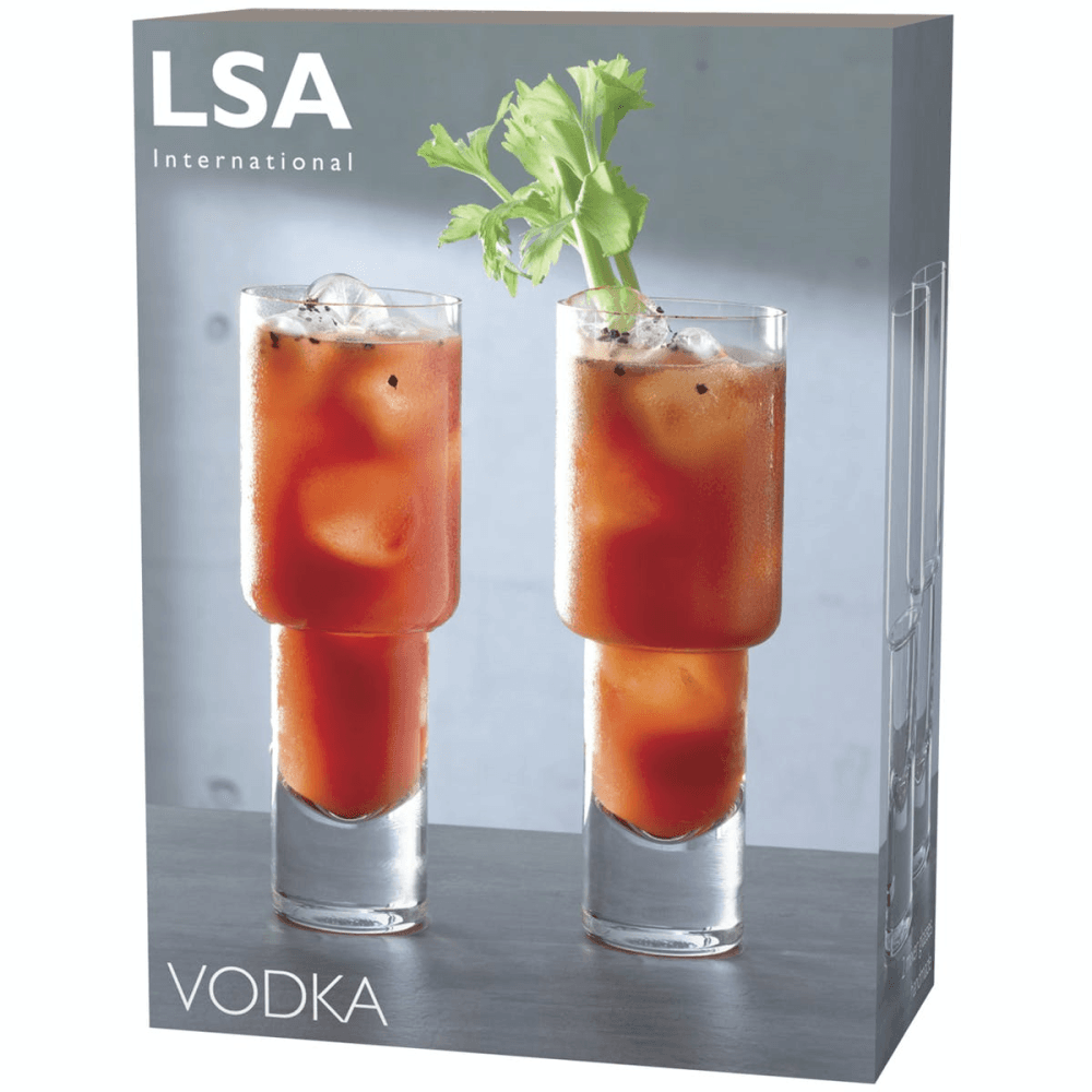 Vodka Set of 2 mixer glasses, 400ml, clear
