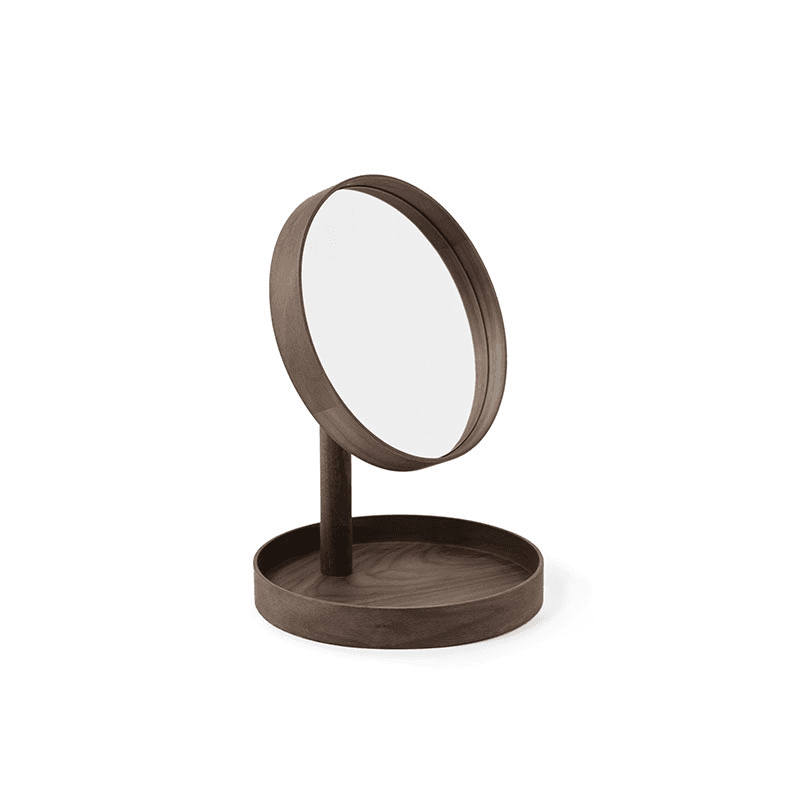 Look Magnify Mirror, Walnut
