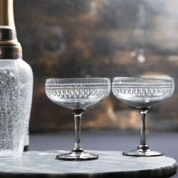 Image showing the Ovals Set of 4 Cocktail Glasses, 210ml, Smoky product.