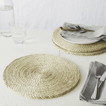 Image showing the Woven placemat, D30cm, Jute product.